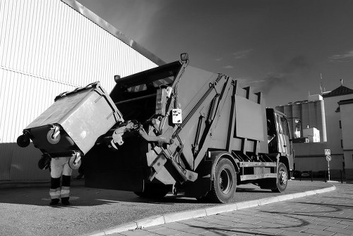 Professional office clearance team at work in Swiss Cottage