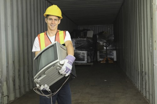 Various types of business waste materials